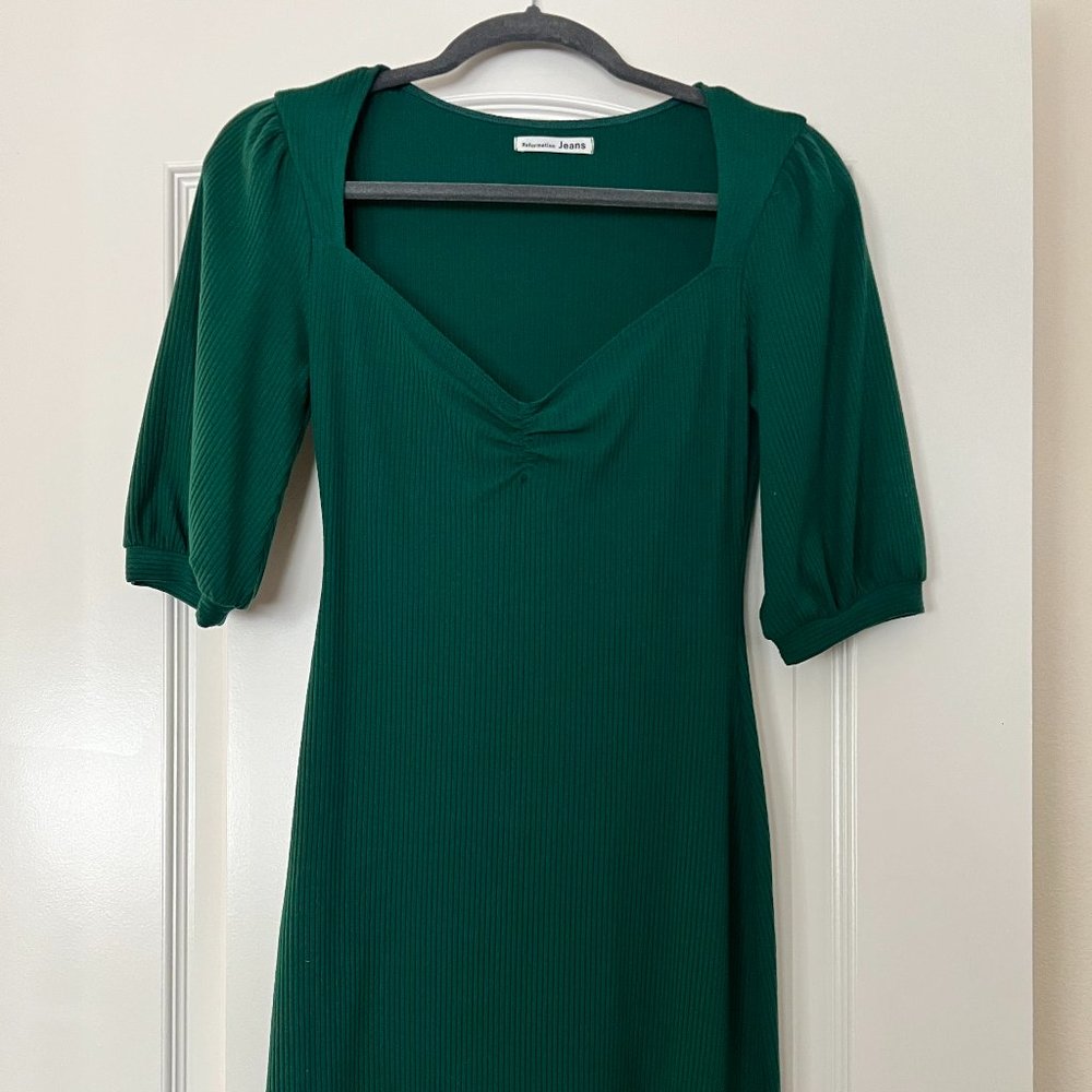 Medium Reformation Green Dress